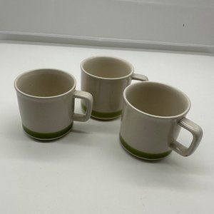 Set of 3 Vintage Japan Stonybrook Spring Collection Flat Cup Mug Mugs